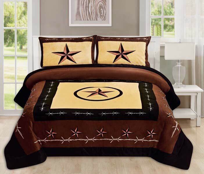 Western Rodeo Riding Cowboy Bedding Set