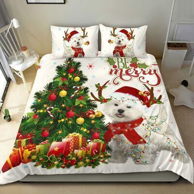 Westies Gorgous Reindeer Christmas Bedding Set