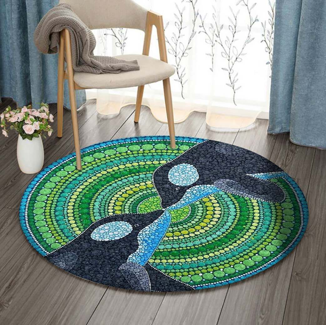 Whale Round Carpet