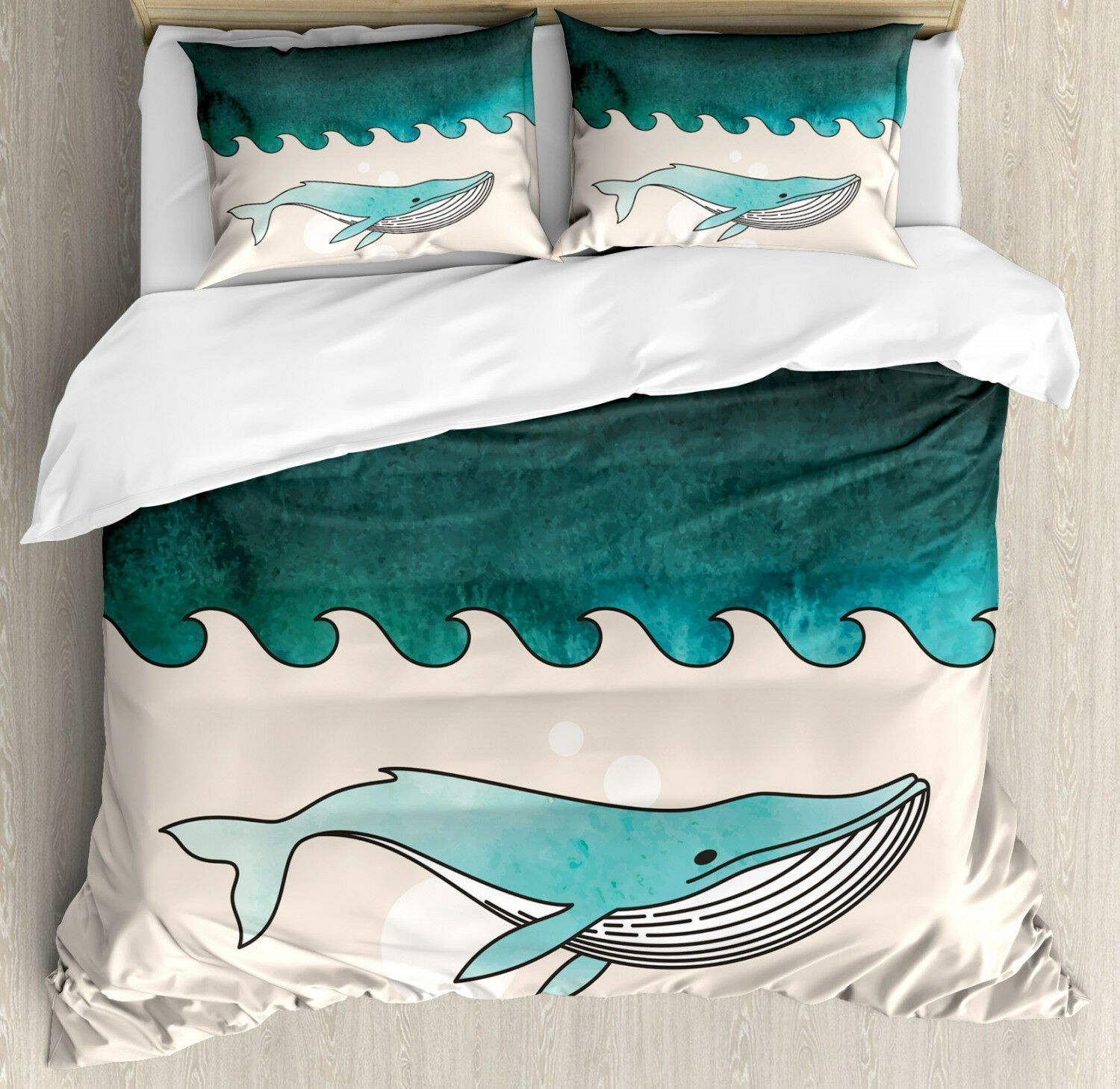 Whale Cartoon Bedding Set