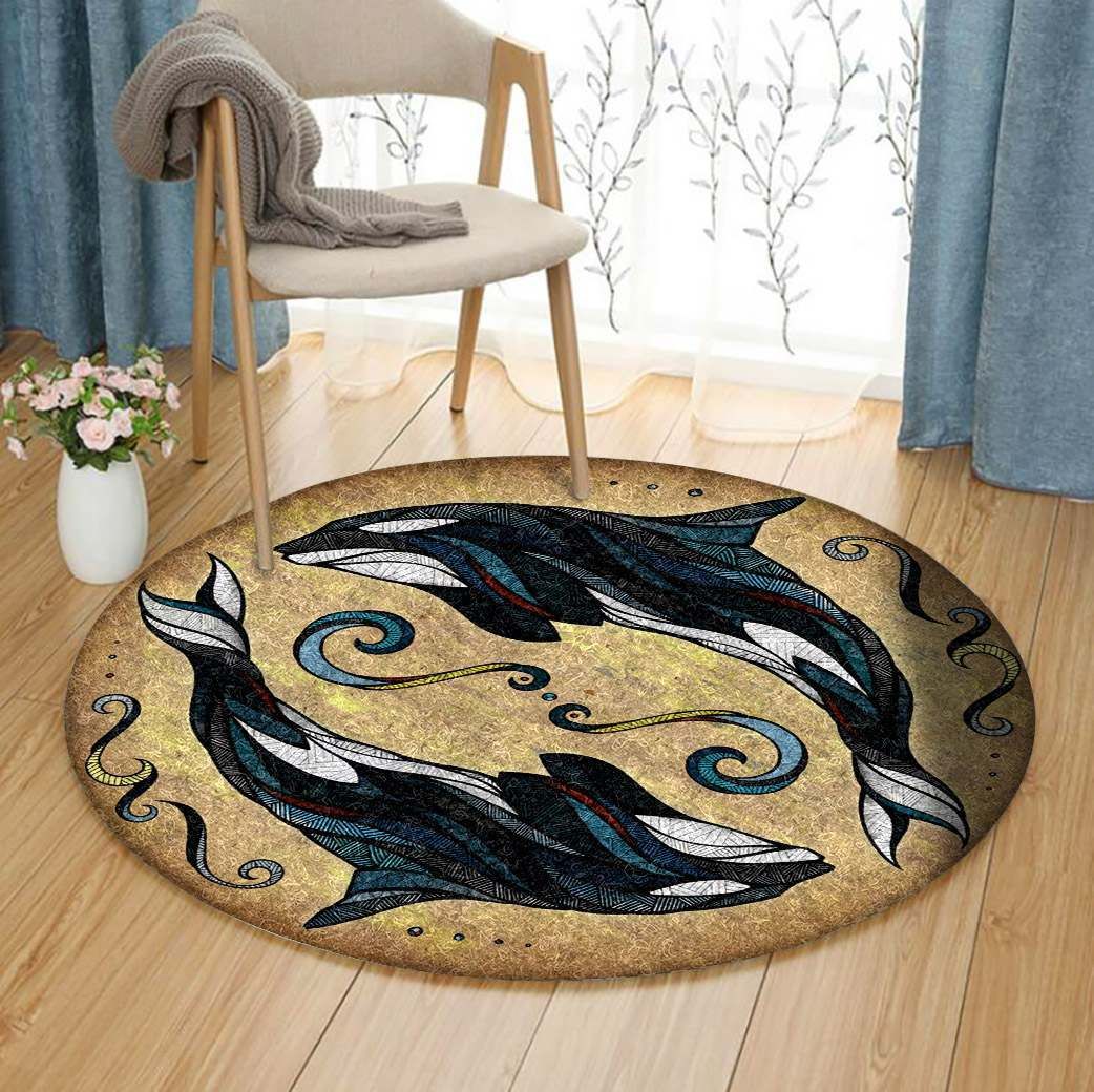 Whale Round Carpet