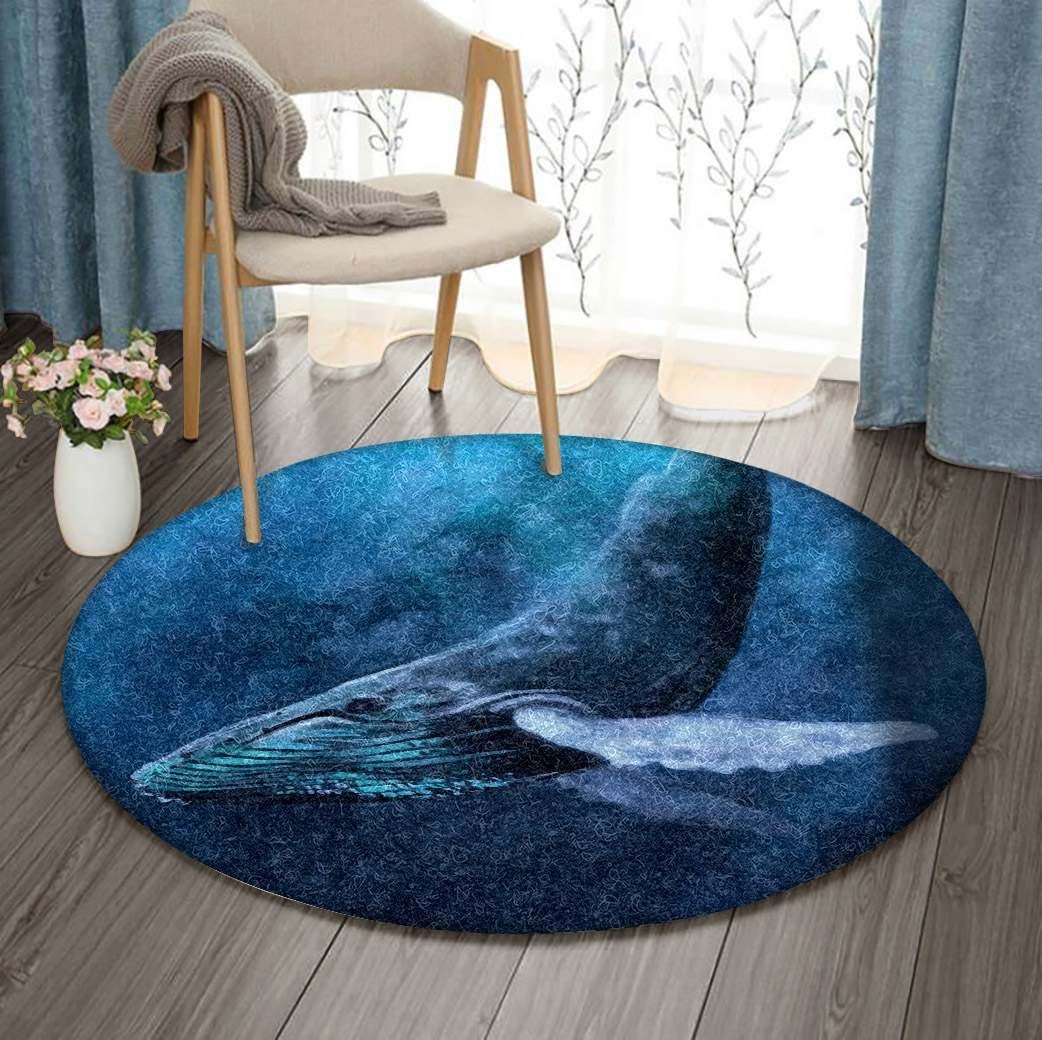 Whale Round Carpet