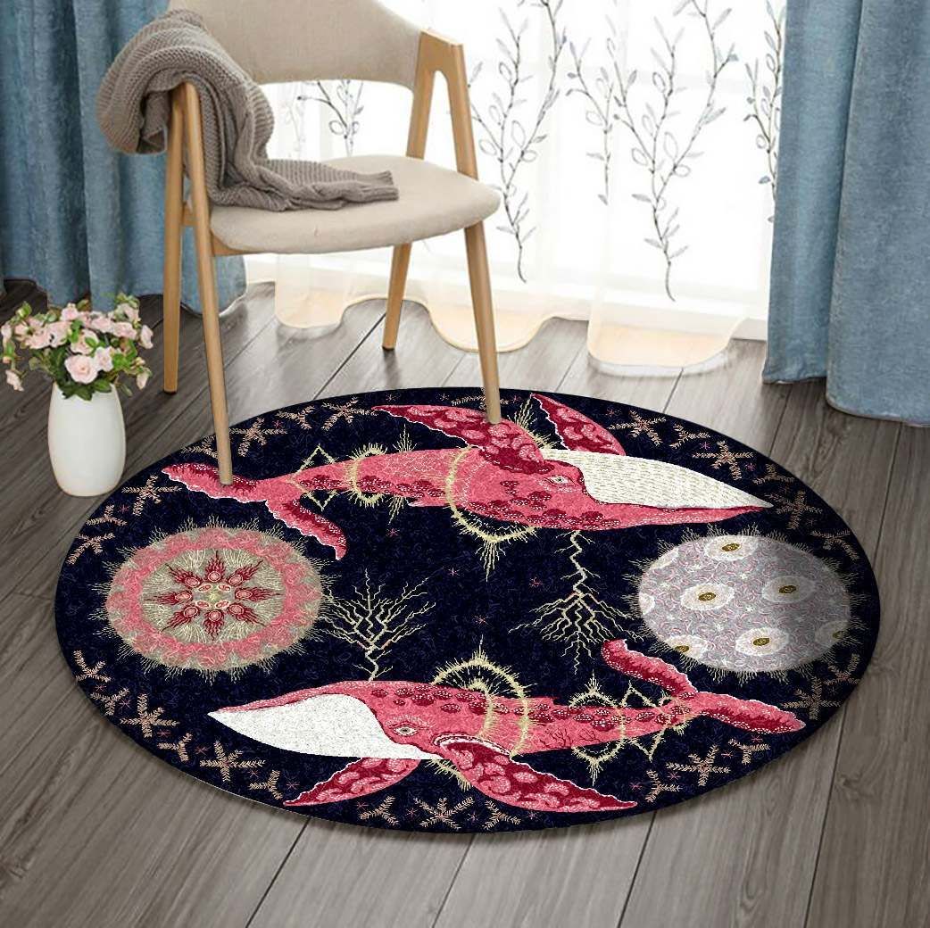 Whale Round Carpet