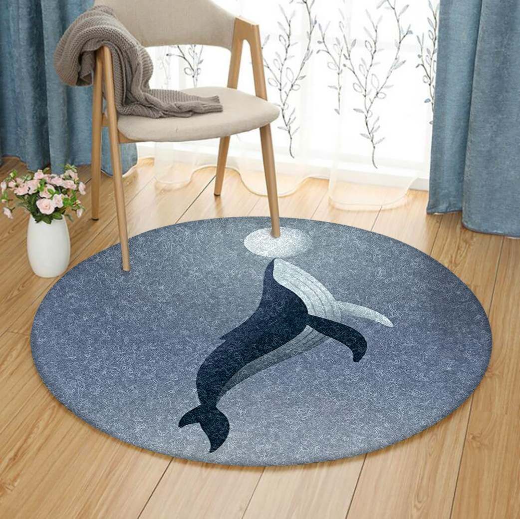 Whale Round Carpet