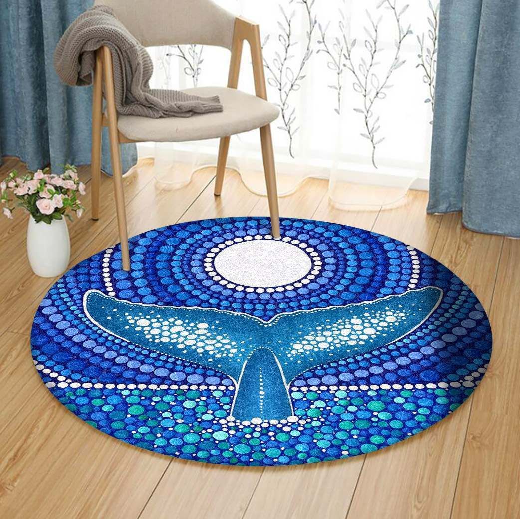 Whale Round Carpet
