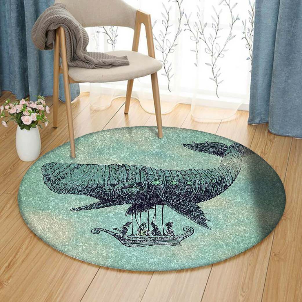 Whale Round Carpet