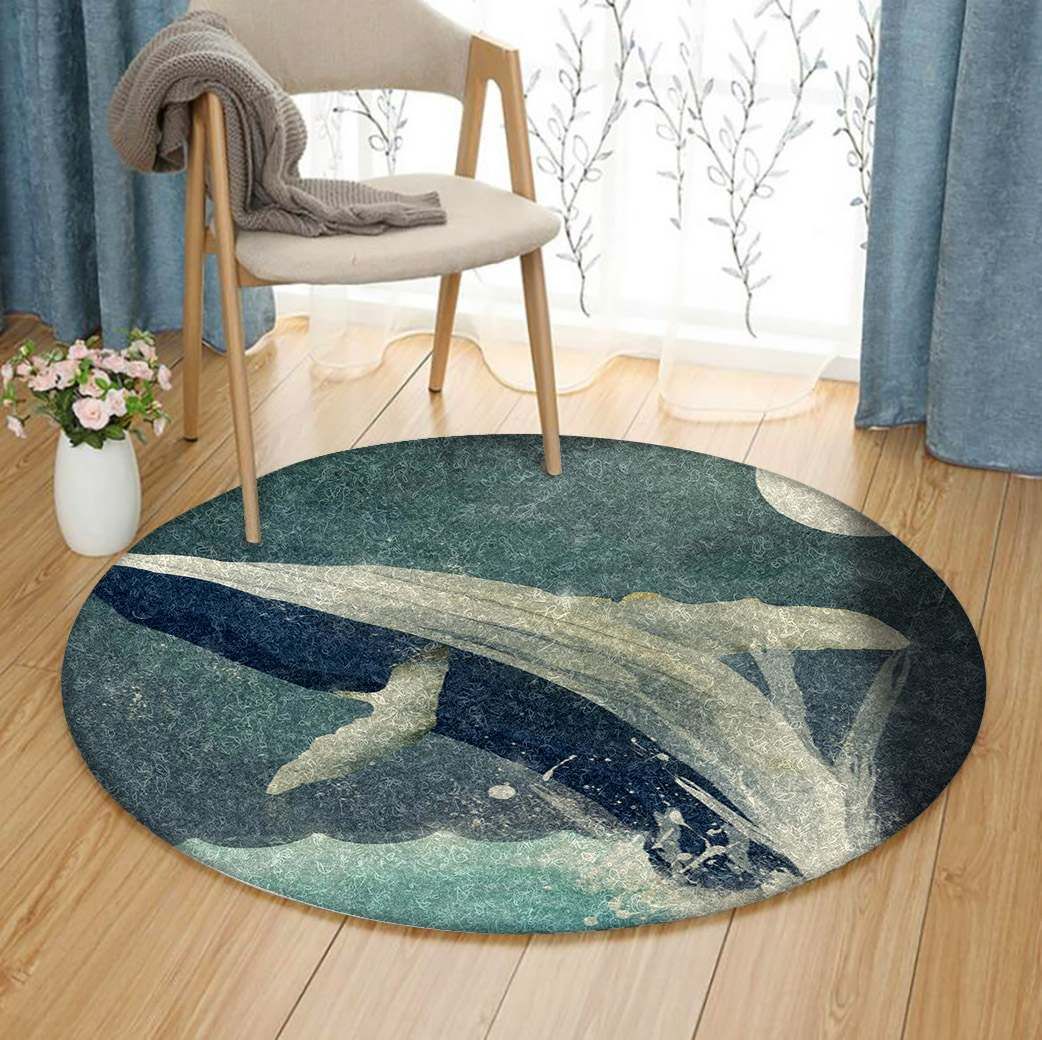 Whale Round Carpet