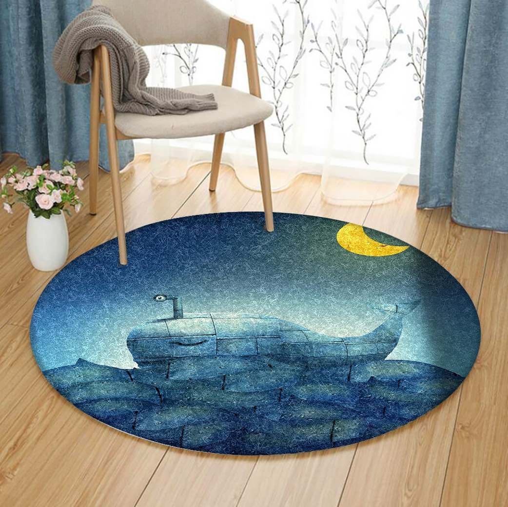Whale Round Carpet