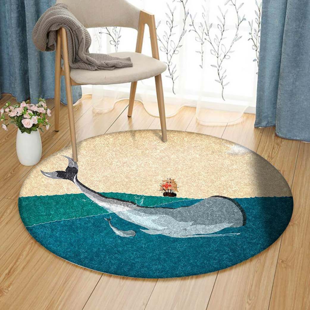 Whale Round Carpet