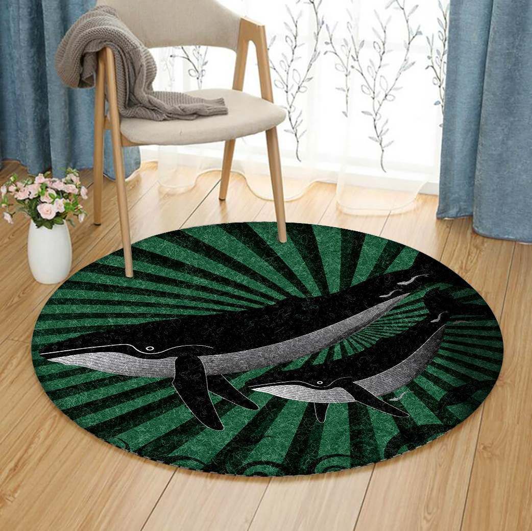 Whale Round Carpet