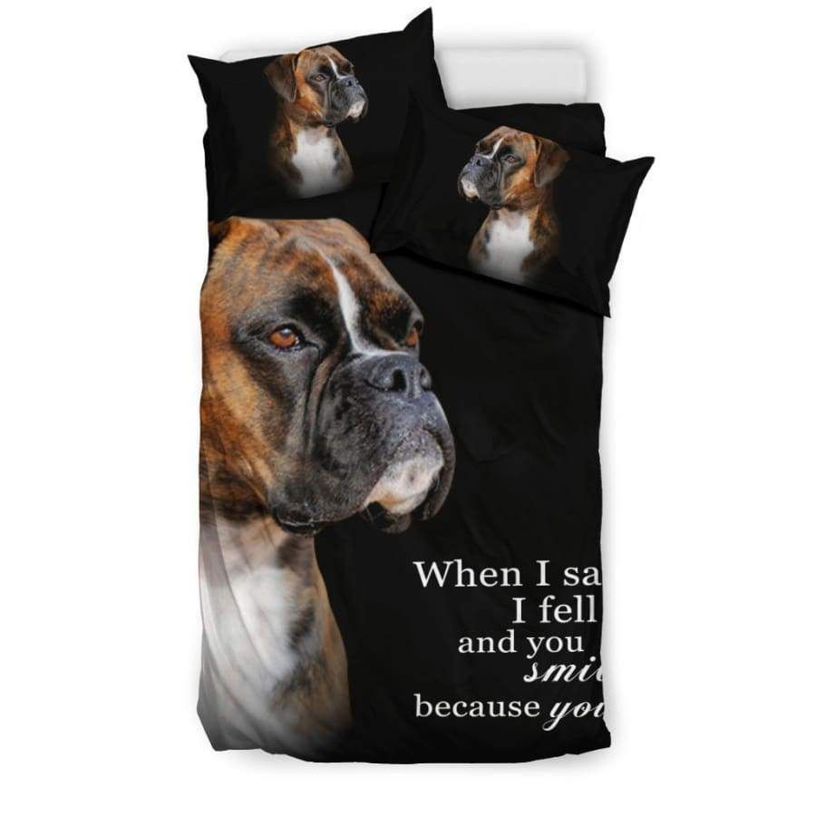 When I Saw You Boxer Bedding Set