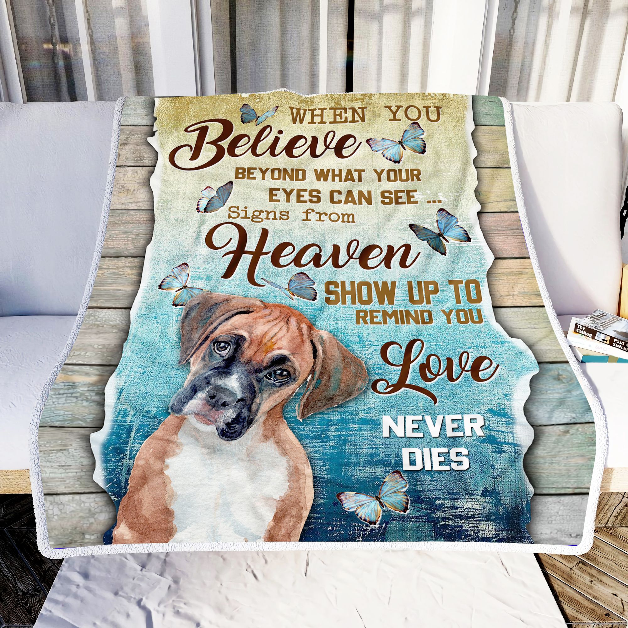 When You Believe Dachshund Fleece Blanket
