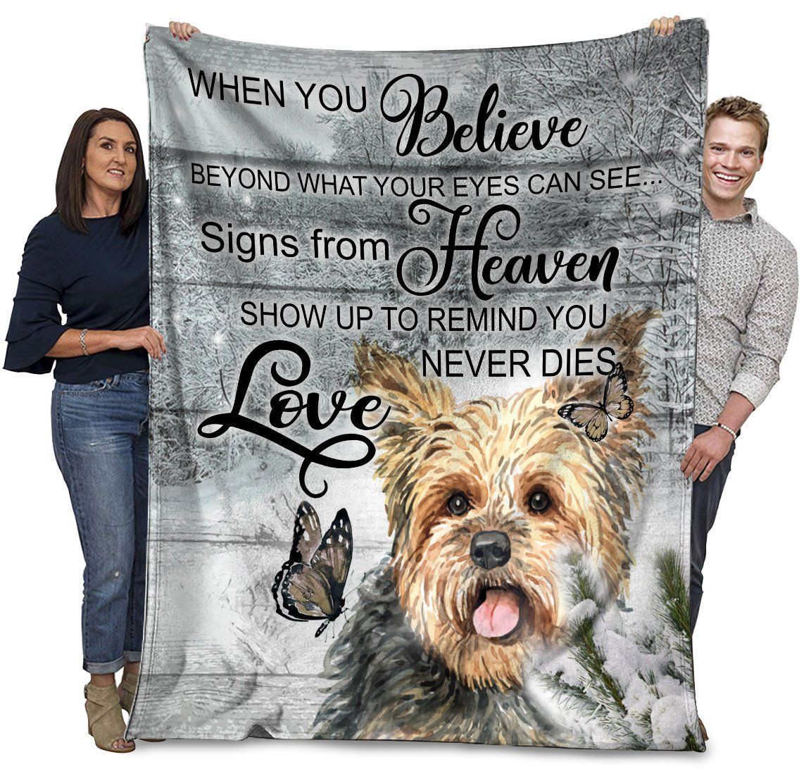 When You Belive Beyond What Your Eyes Can See Fleece Blanket