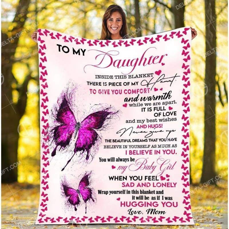 When You Feel Sad And Lonely Printed Fleece Blanket