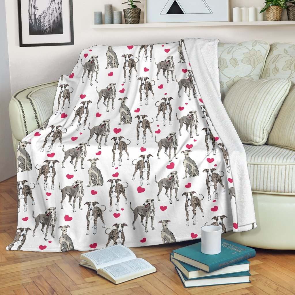 Whippet Heart Blanket
