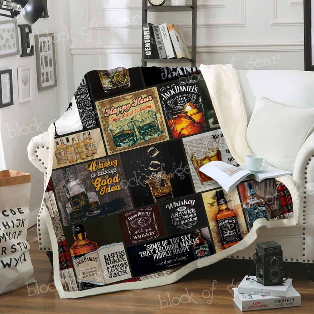 Whiskey Is Always A Good Idea Sherpa Fleece Blanket