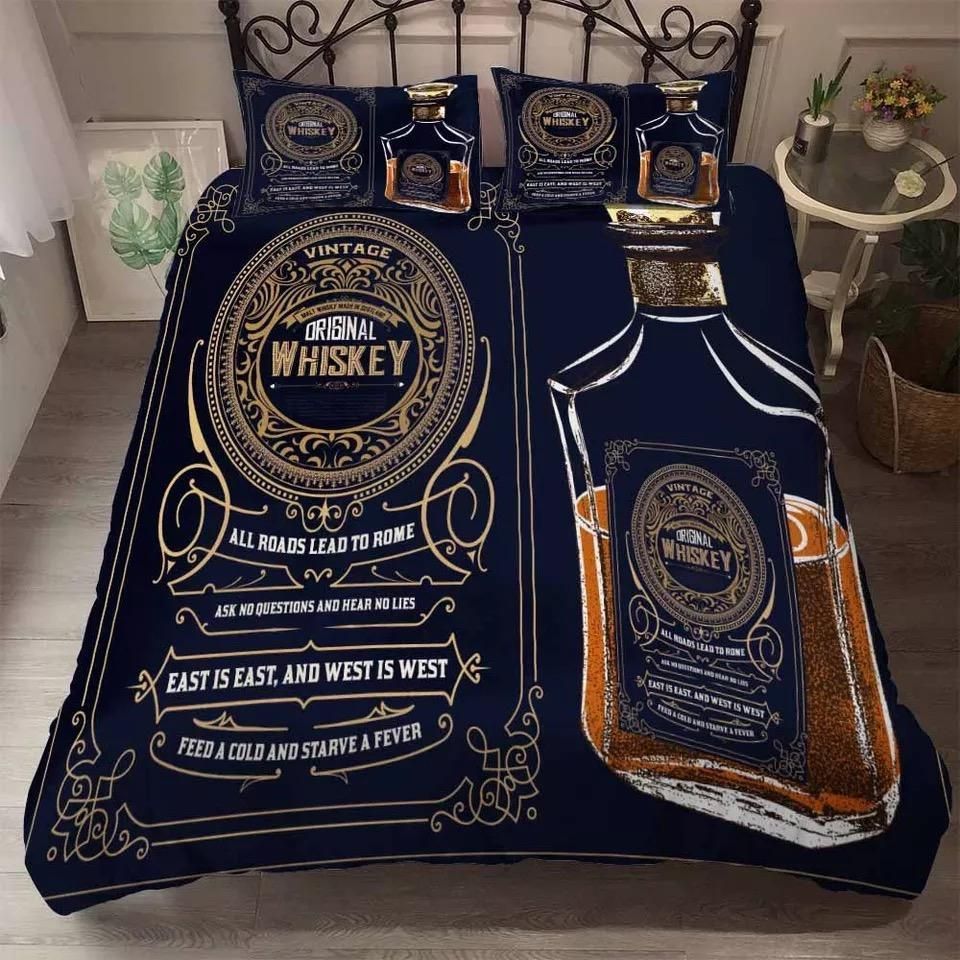 Whiskey Wine And Funny Quote Bedding Set