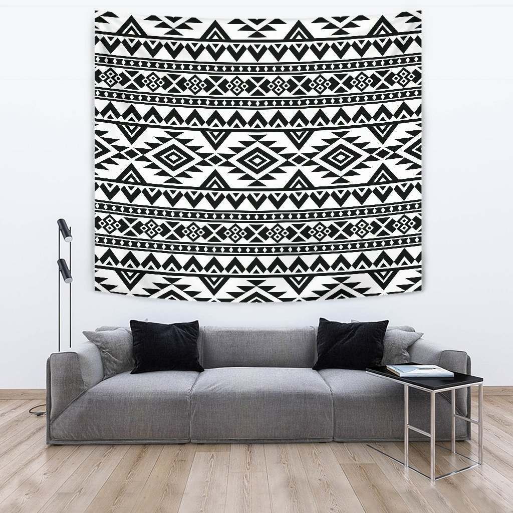 White And Black Aztec CL17100142MDT Tapestry