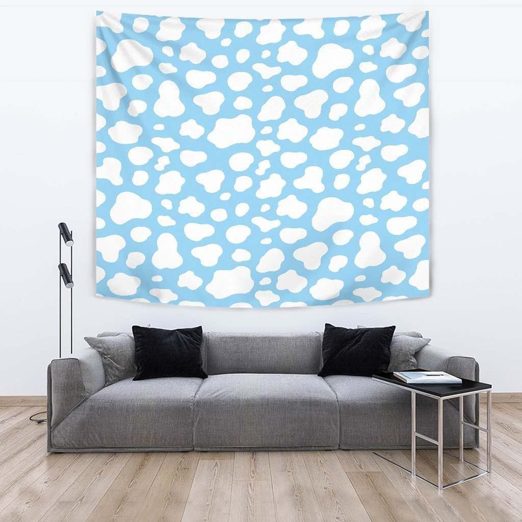 White And Blue Cow CL17100143MDT Tapestry