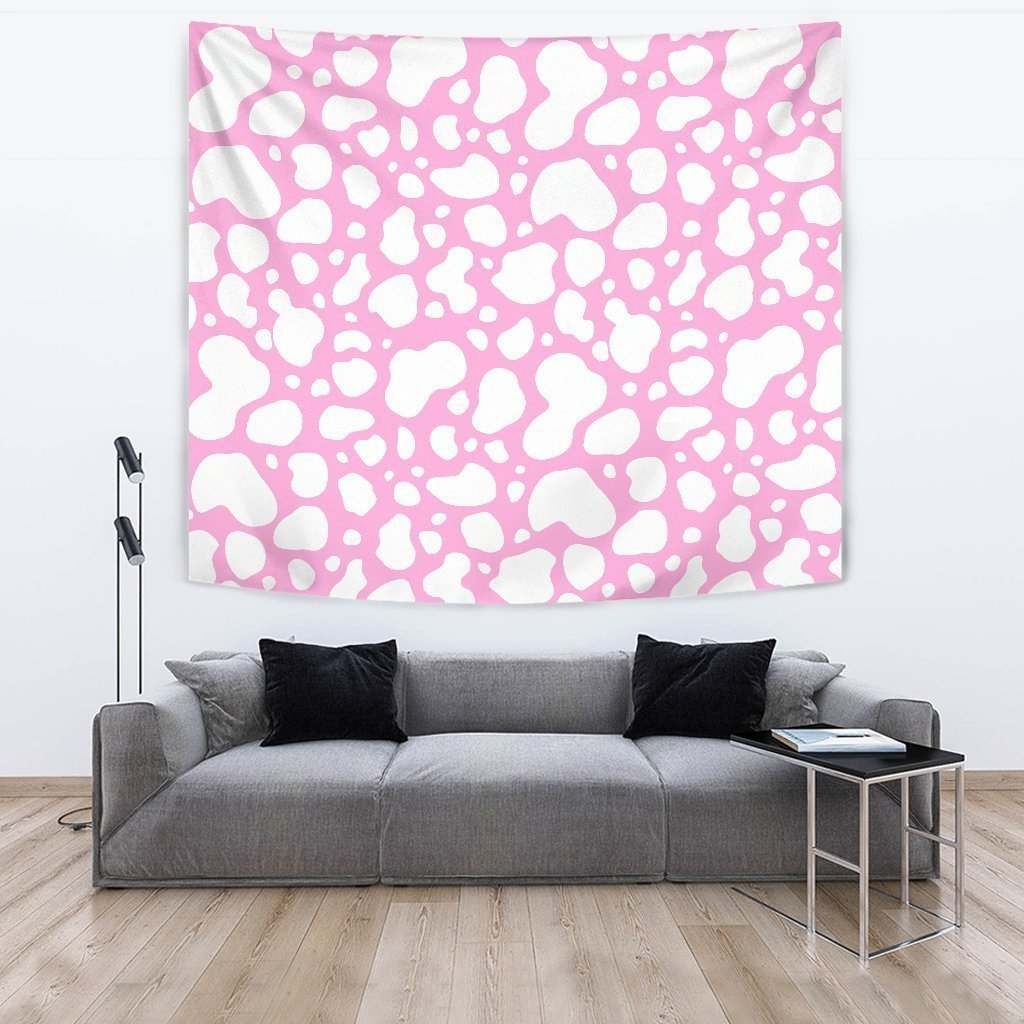 White And Pink Cow CL17100146MDT Tapestry
