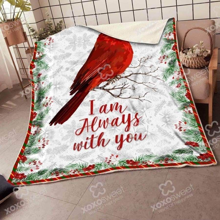 White Cardinal Bird Sherpa Fleece Blanket