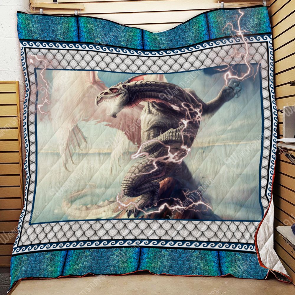 White Dragon Quilt Blanket Kb26 Dhc1312162Dd