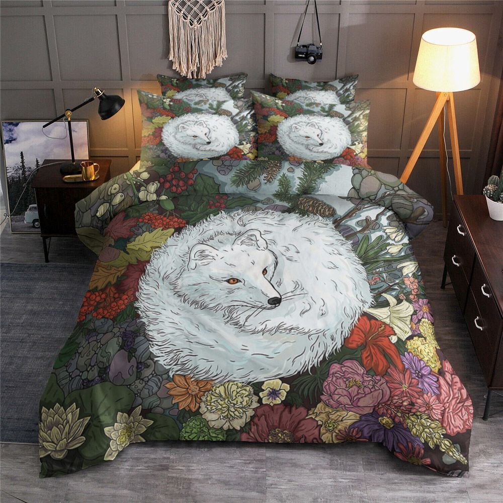 White Fox Bedding Set