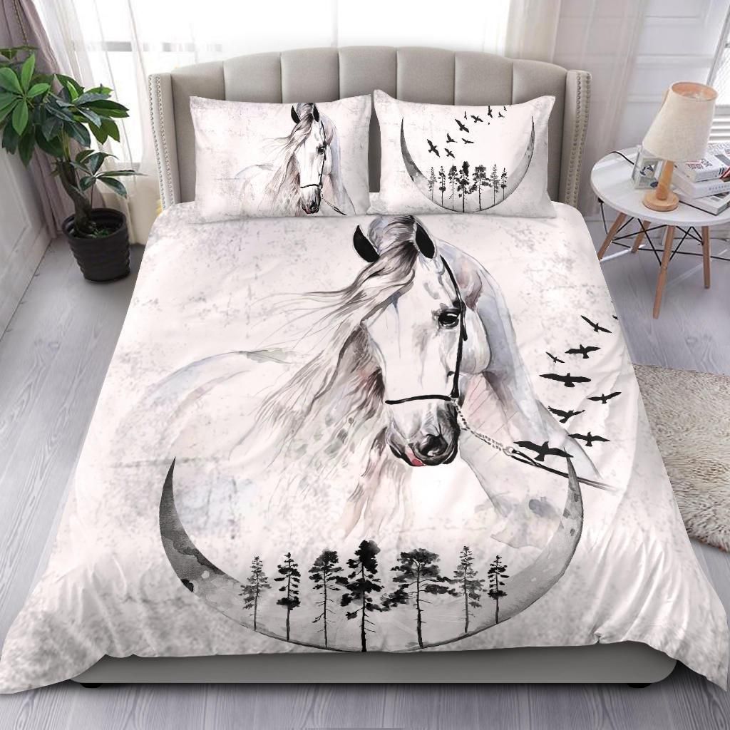 White Horse Forest Bedding Set
