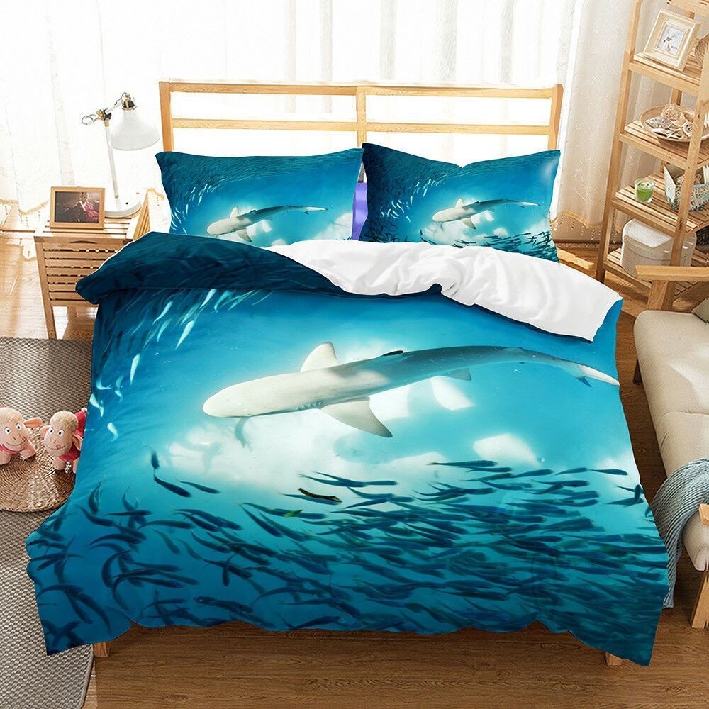 White Shark Bedding Set