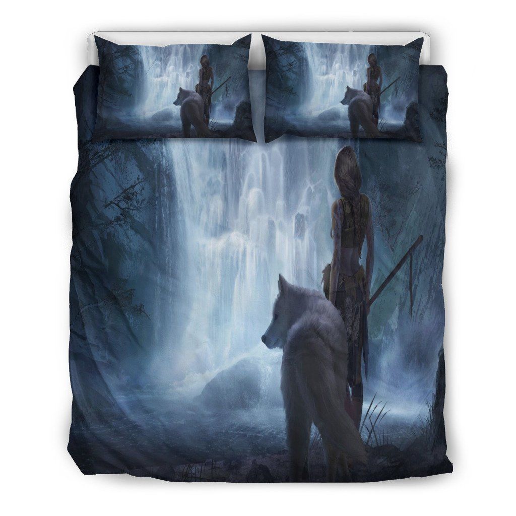White Wolf Fantasy Doona Bedding Set