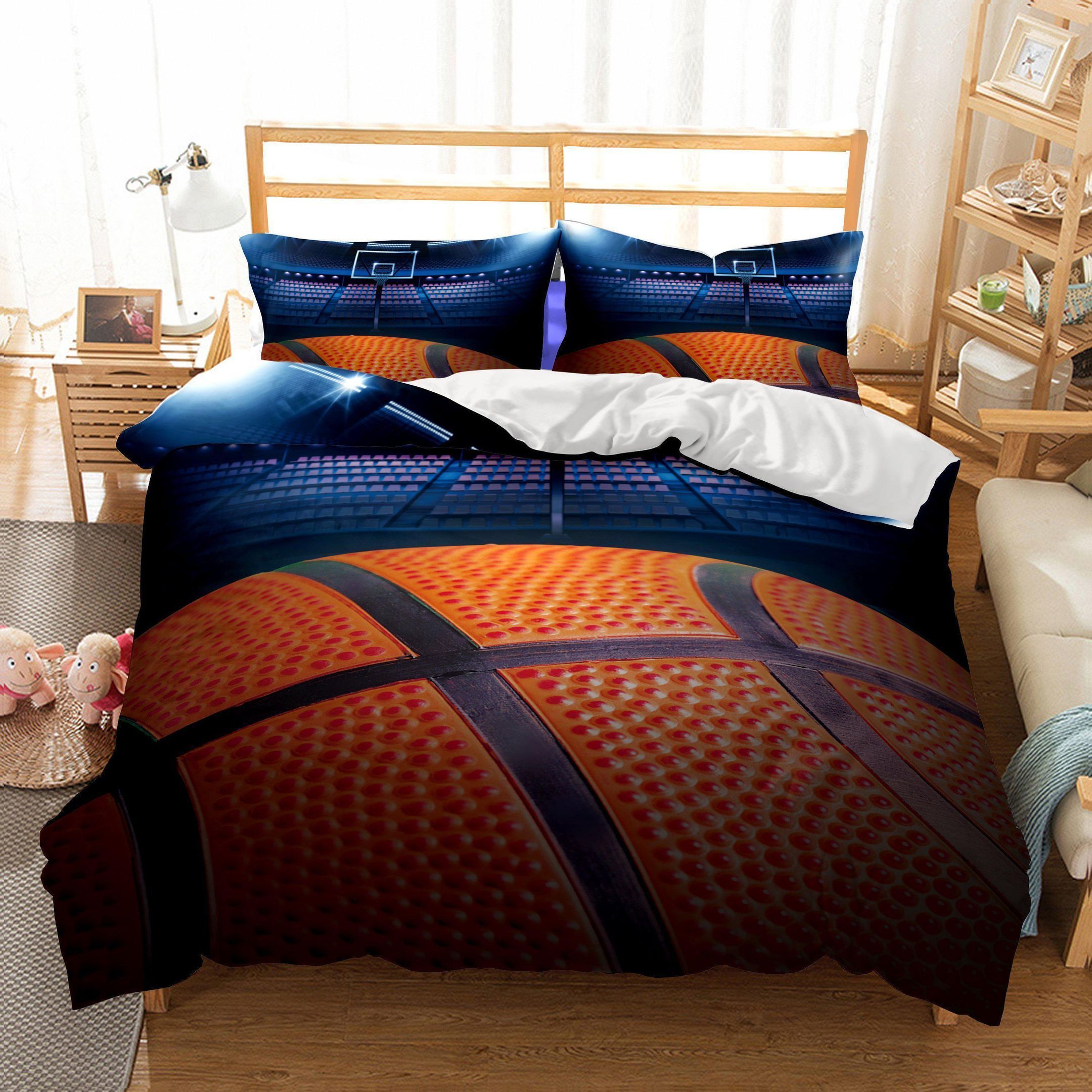 Wholesale Bedding 3D Basketball Realistic Printed Bedding Set