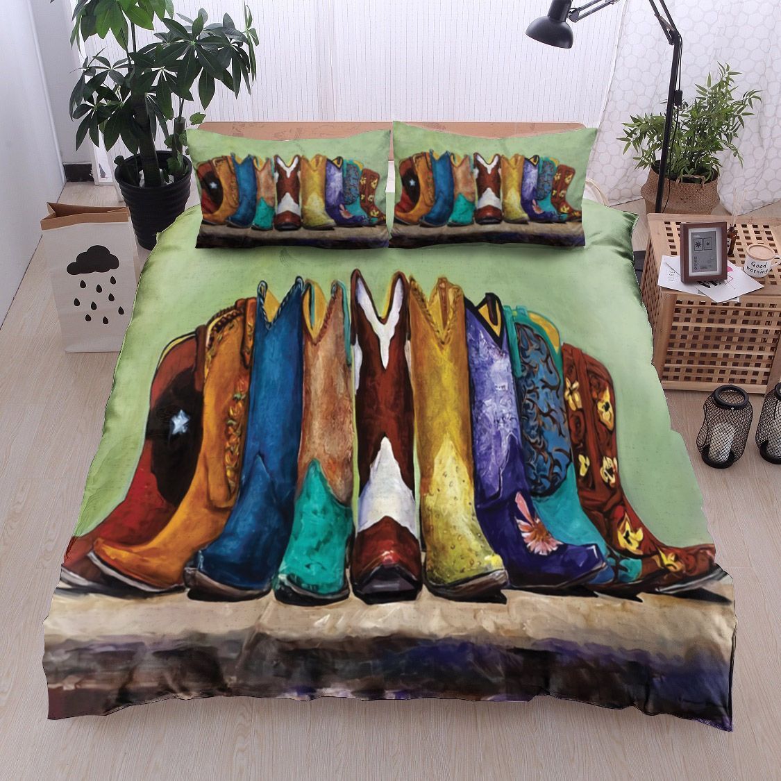 Why Real Men Want To Be Cowboys Bedding Set