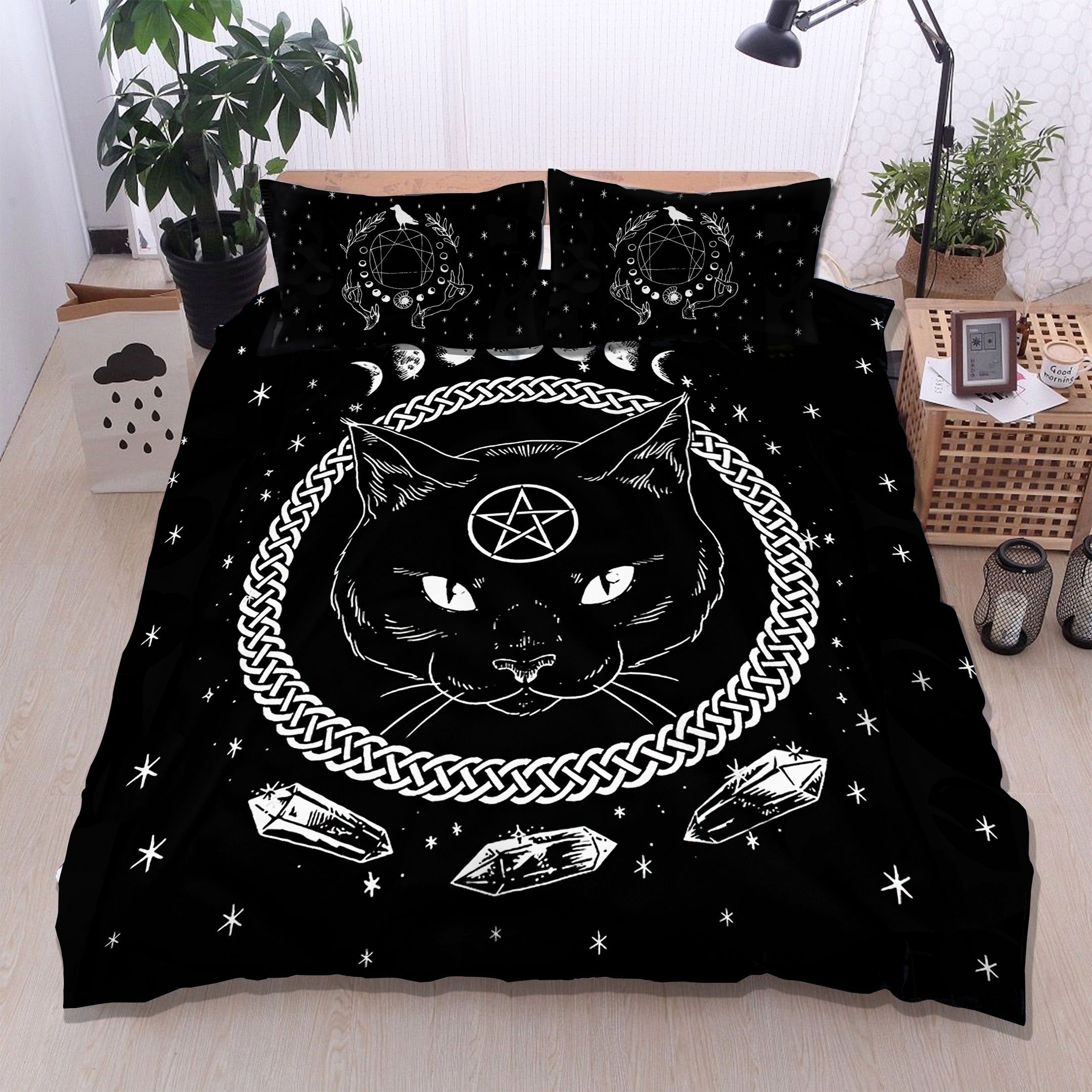 Wicca Cat Bedding Set