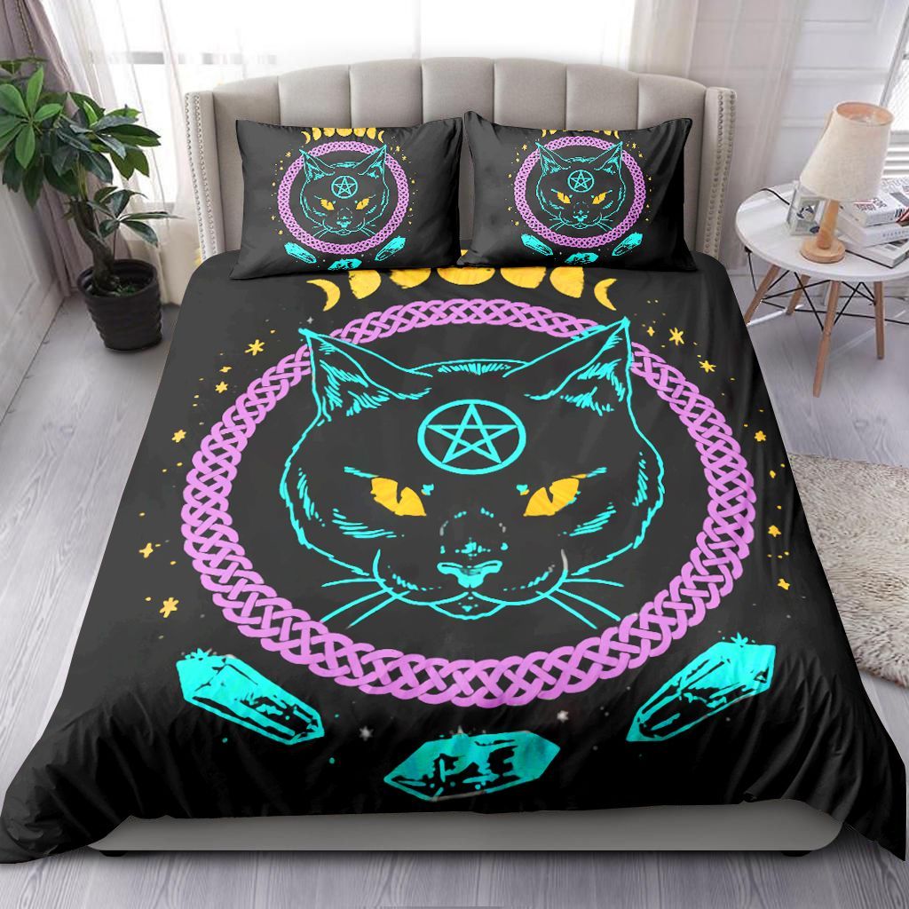 Wicca Cat Bedding Set