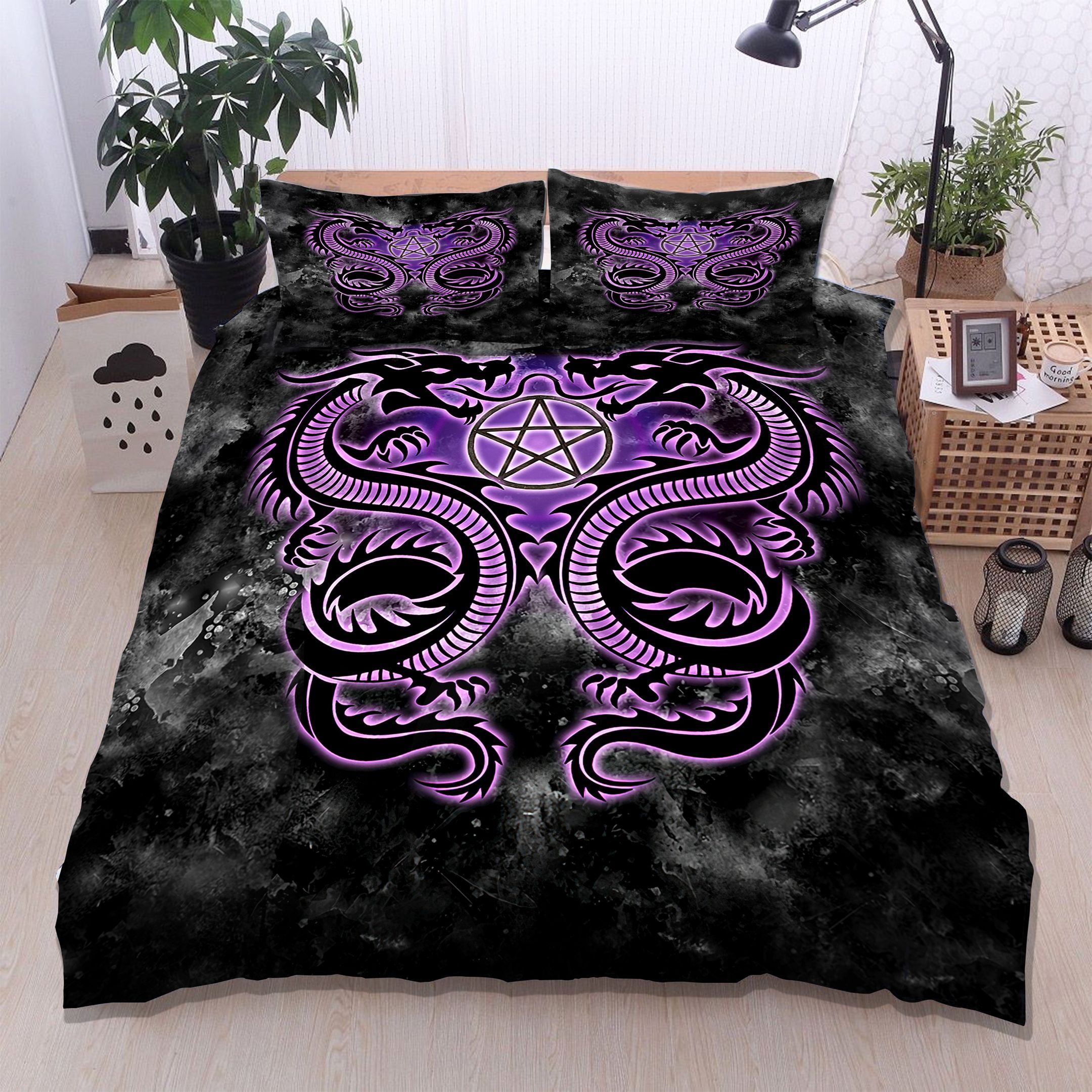 Wicca Dragon Bedding Set