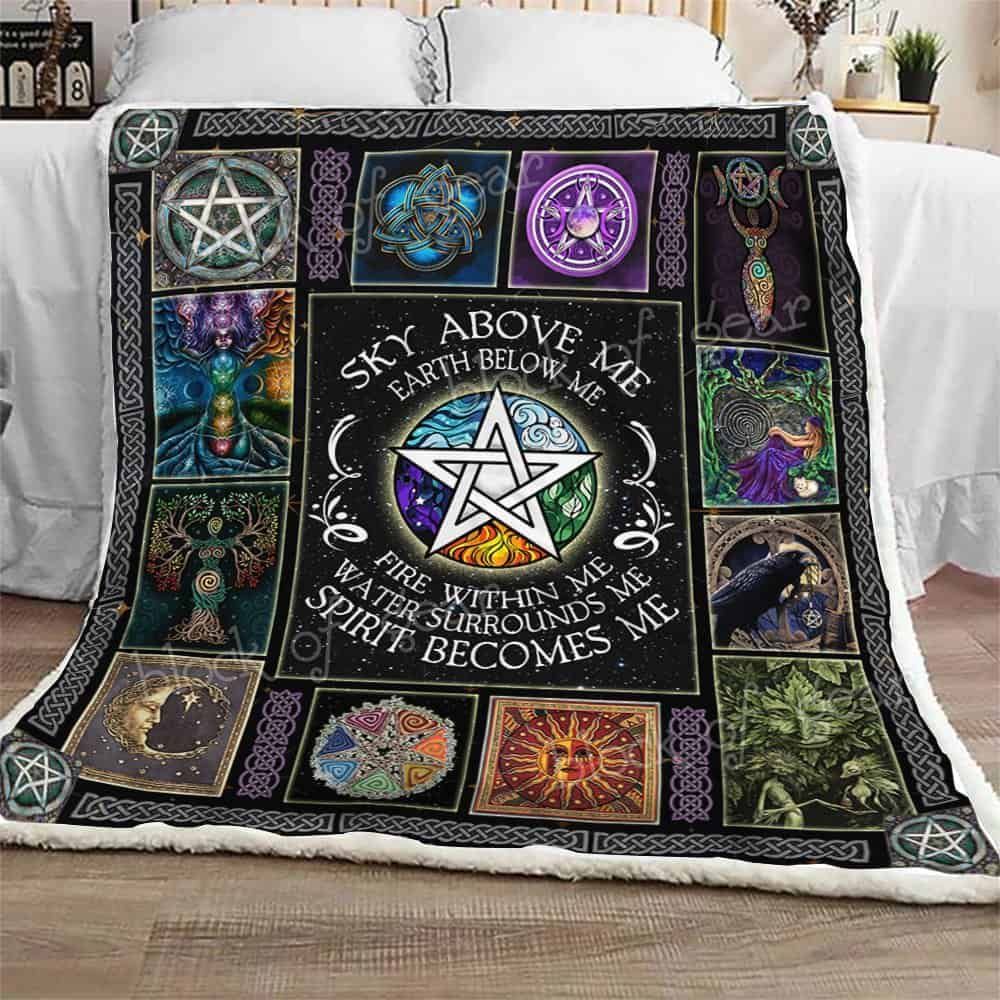 Wicca Pagan Fleece Blanket