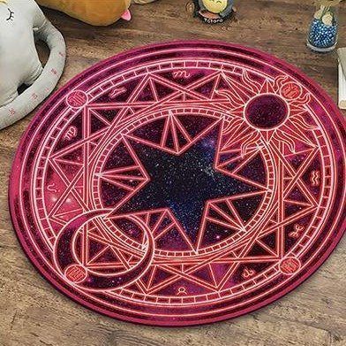 Wicca Star Round Carpet