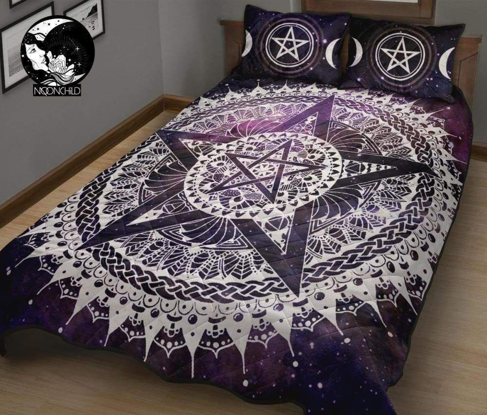 Wicca Star Moon Bedding Set