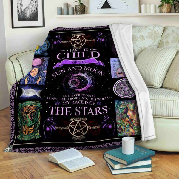Wicca The Stars Sherpa Fleece Blanket