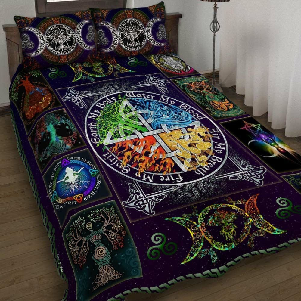 Wiccan Witch Pagan Bedding Set