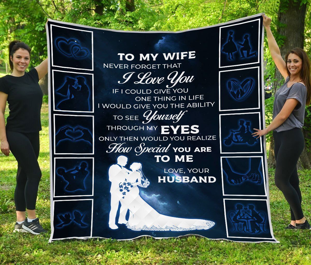 Wife Sherpa Fleece Blanket