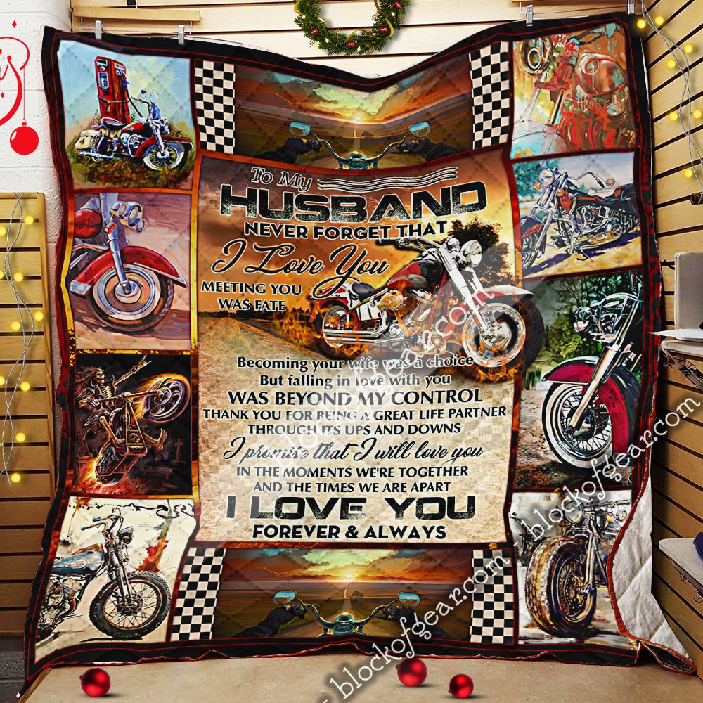Wife Husband Biker LNT0712042 Quilt Blanket