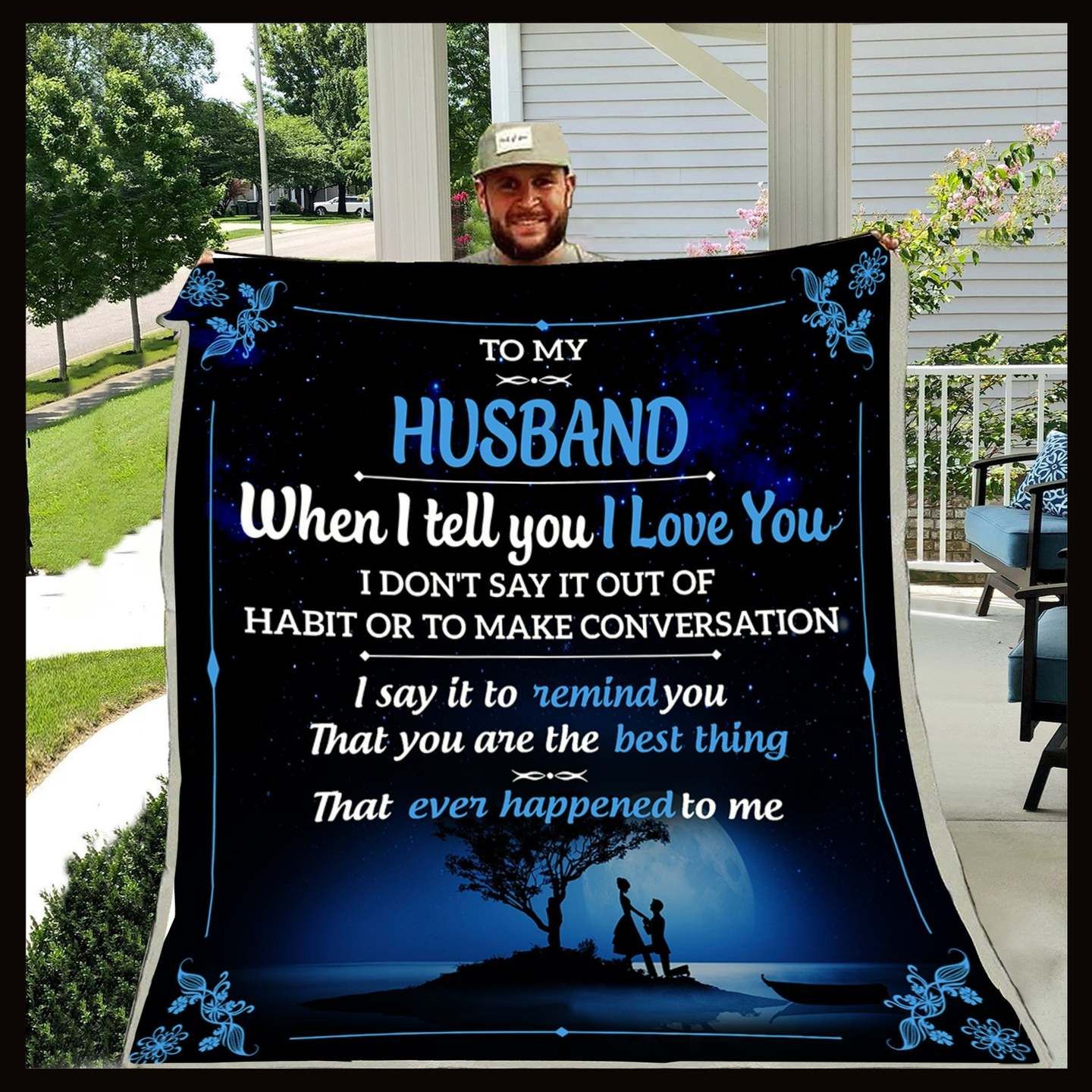 Wife To Husband Sherpa Fleece Blanket