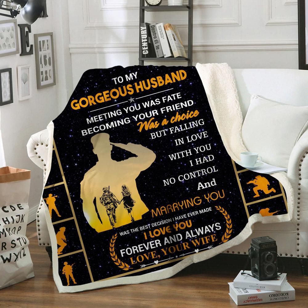 Wife To Husband Meeting You Quilt Blanket DHC3101313LT