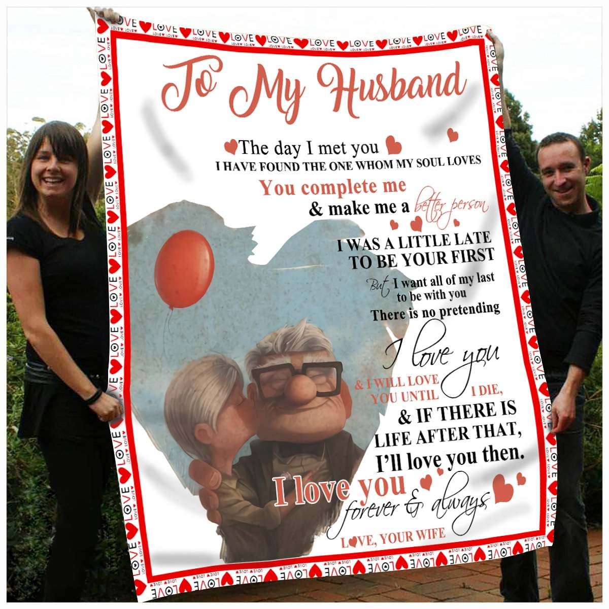 Wife To Husband Quilt Blanket DHC291152VT