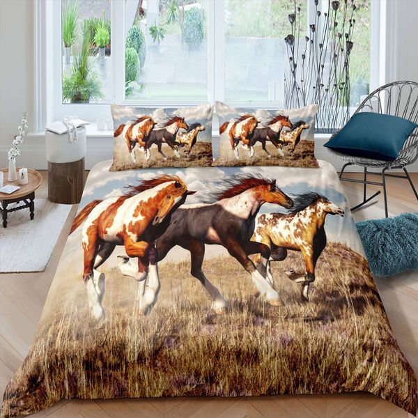 Wild And Free Running Horse Bedding Set
