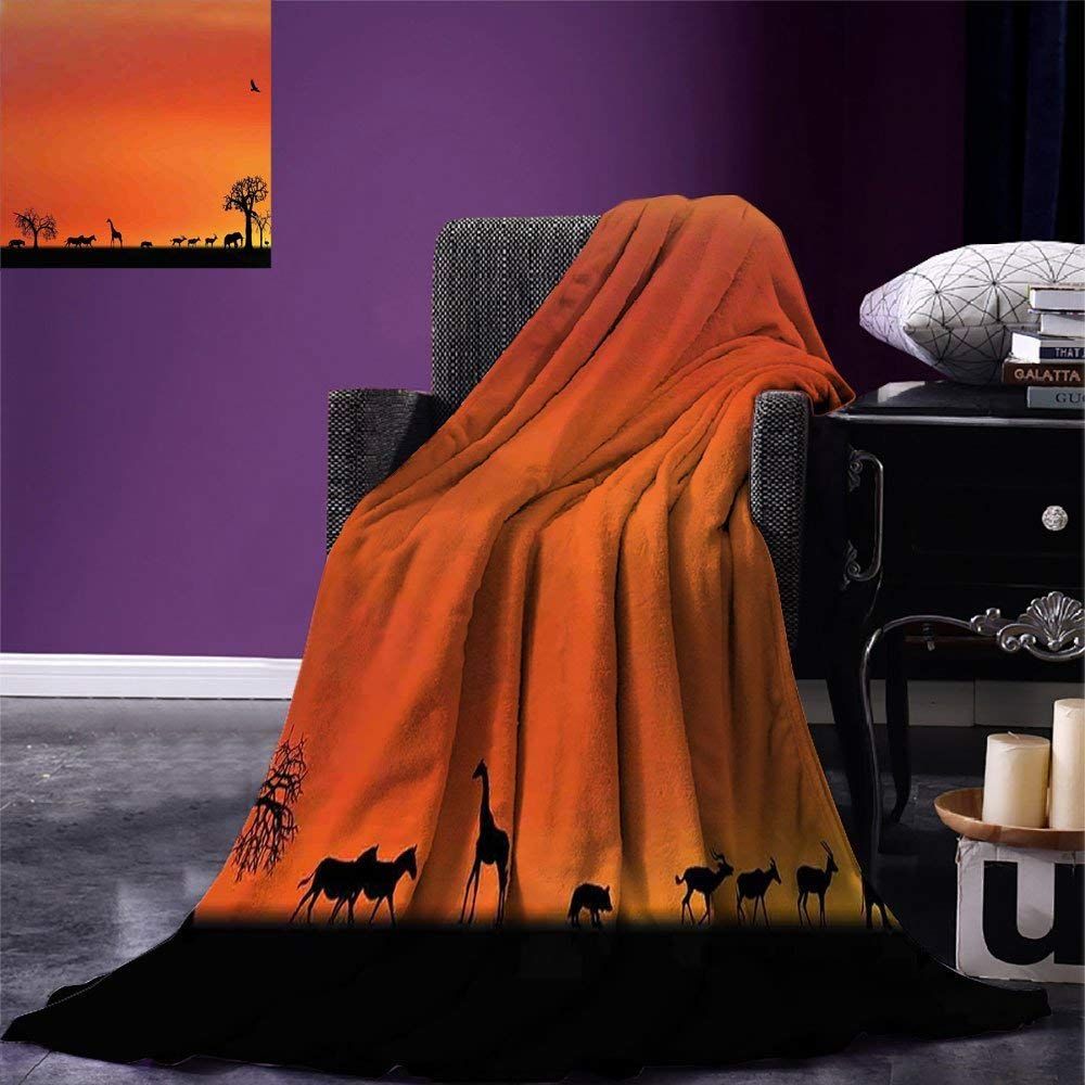 Wild Animal Sherpa Fleece Blanket