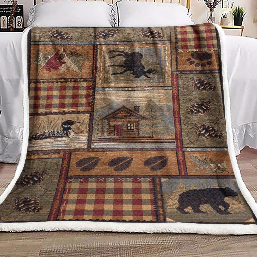 Wild Animals Sherpa Fleece Blanket