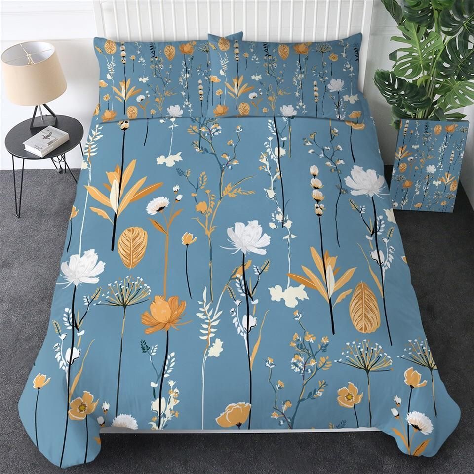 Wild Flowers Blue Bedding Set