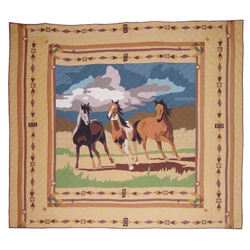 Wild Horses CLM040740 Quilt Blanket